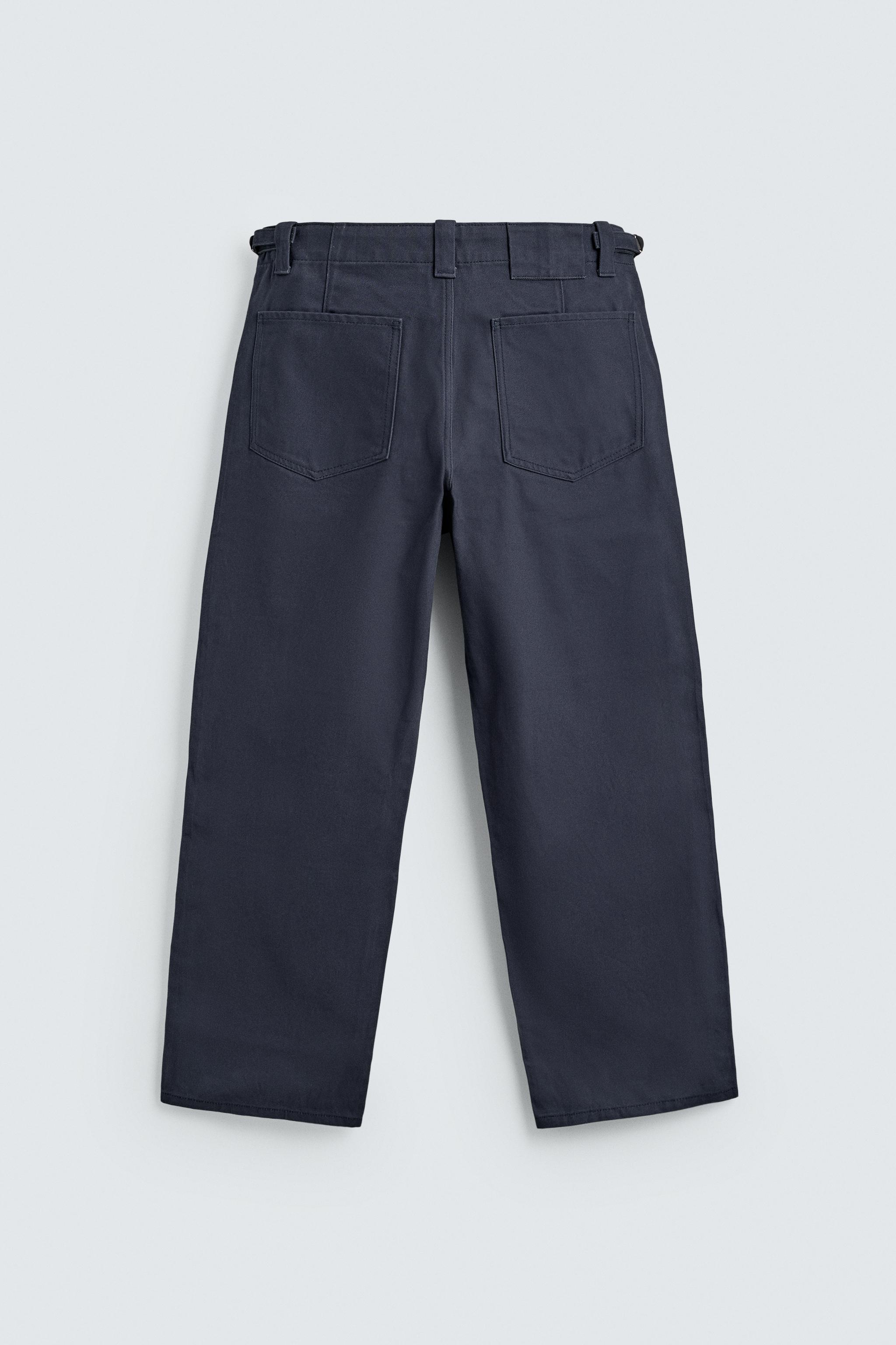 PANTALON CHINO À PASSANTS COUPE DÉCONTRACTÉE